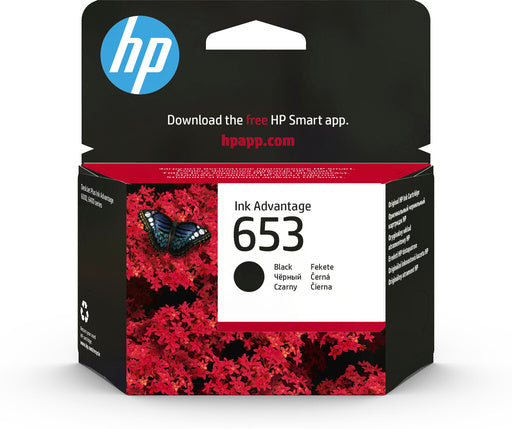 HP 653 Black Original Ink Advantage Cartridge