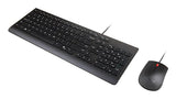 Lenovo 4X31R64403 keyboard Mouse included Home/Office USB Belgian, French Black