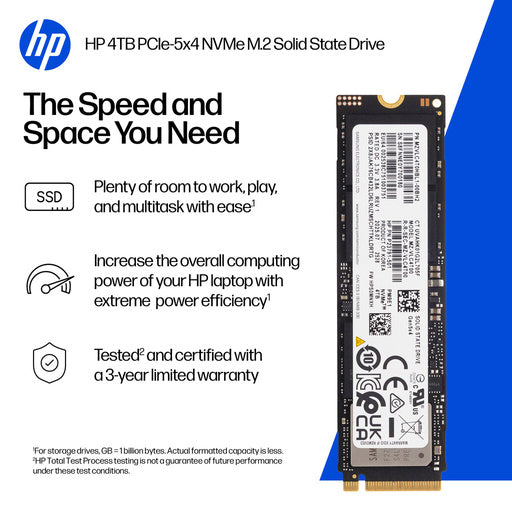 HP 4TB PCIe-5x4 NVMe Solid State Drive