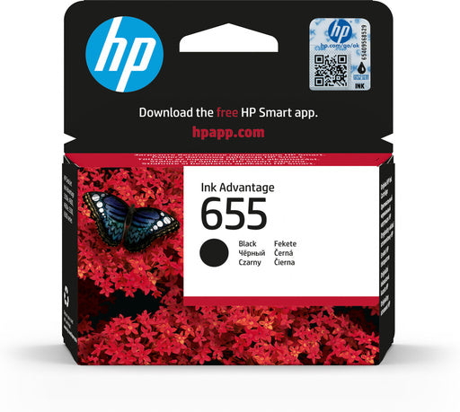 HP 655 Black Original Ink Advantage Cartridge