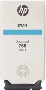 HP 768 500-ml Cyan DesignJet ink cartridge 1 pc(s) Original Standard Yield