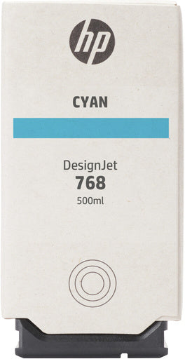 HP 768 500-ml Cyan DesignJet ink cartridge 1 pc(s) Original Standard Yield