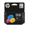 HP 308 Tri-color Original Ink Cartridge