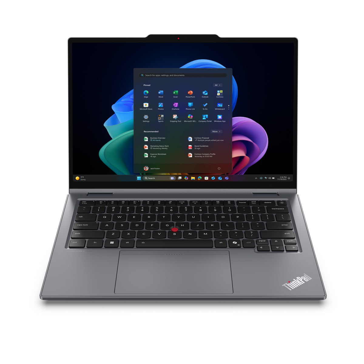 Lenovo ThinkPad X1 2-in-1 Gen 11 Aura Edition Copilot+ PC Intel Core Ultra 7 355 Hybrid (2-in-1) 35.6 cm (14") Touchscre