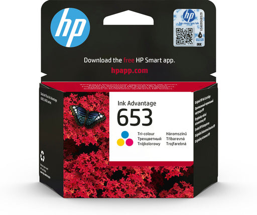 HP 653 Tri-color Original Ink Advantage Cartridge