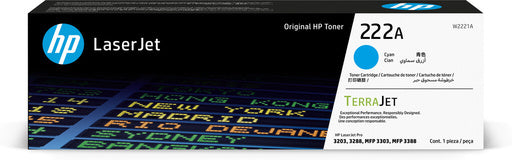 HP 222A Cyan Original LaserJet Toner Cartridge