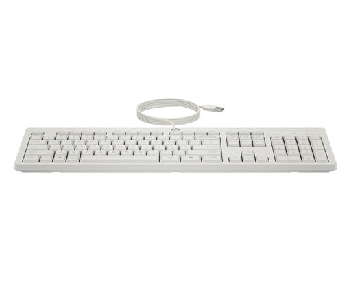 HP 225 Wired Mouse and KB G2 CWH Belgium - English localization AZERTY - Maus - AZERTY keyboard Mouse included Office USB White