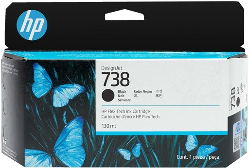 HP 738 130-ml Black DesignJet ink cartridge 1 pc(s) Original Standard Yield