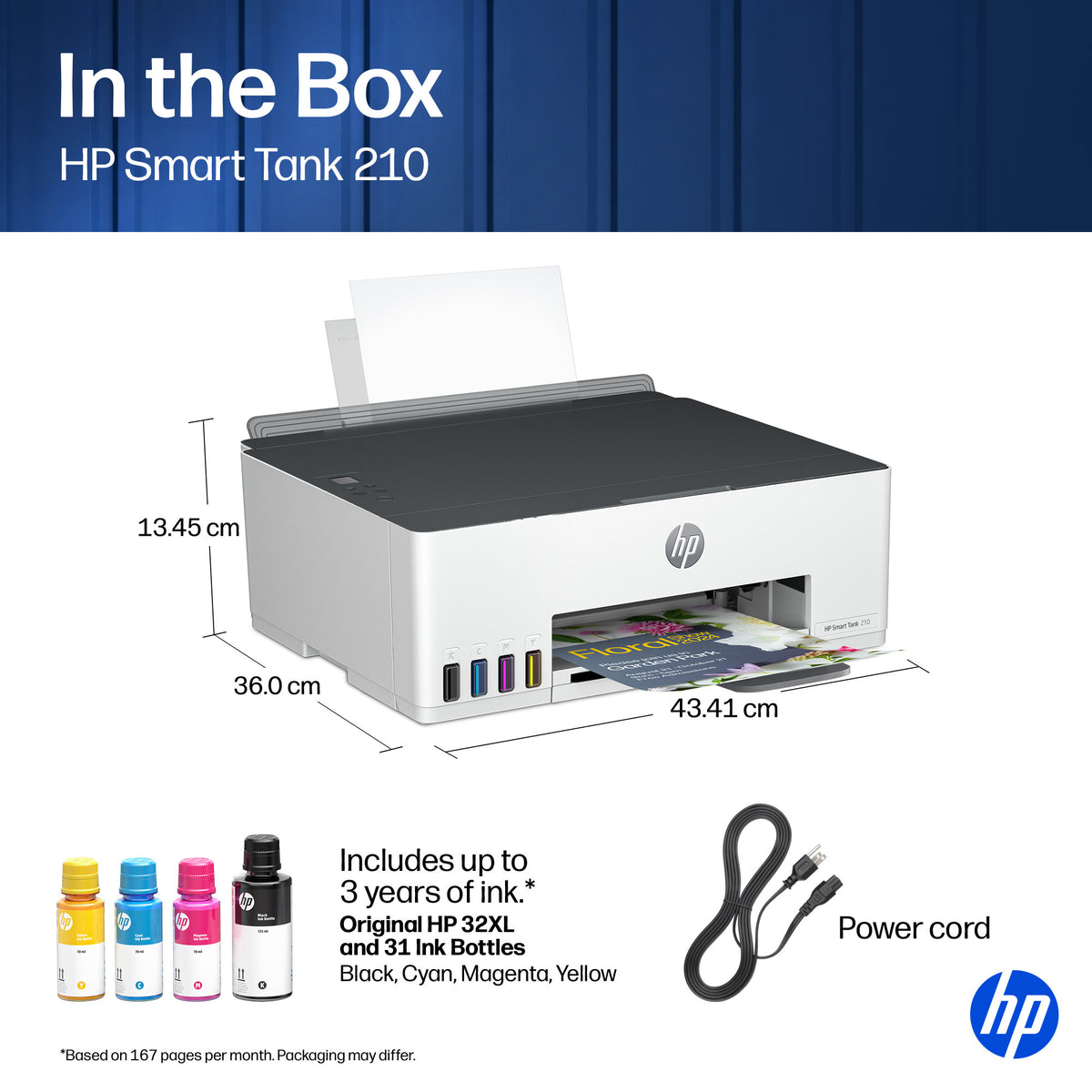 HP Smart Tank 210 Wireless Color Printer