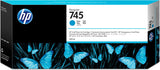 HP 745 300-ml DesignJet Cyan Ink Cartridge