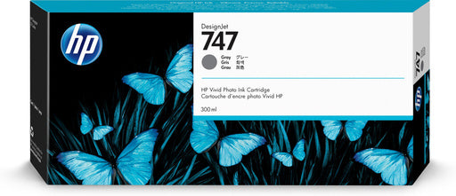 HP 747 300-ml Gray DesignJet Ink Cartridge