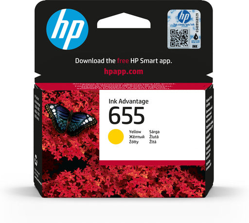 HP 655 Yellow Original Ink Advantage Cartridge