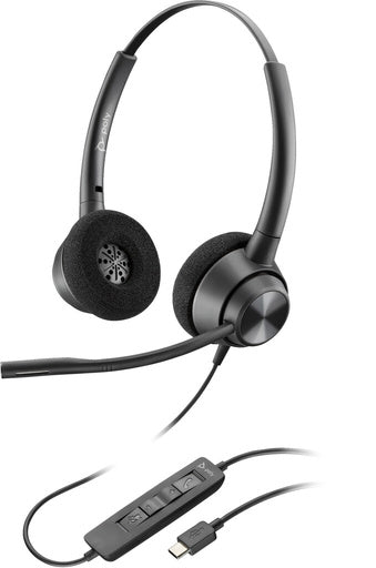POLY EncorePro 320 Stereo USB-C Headset TAA