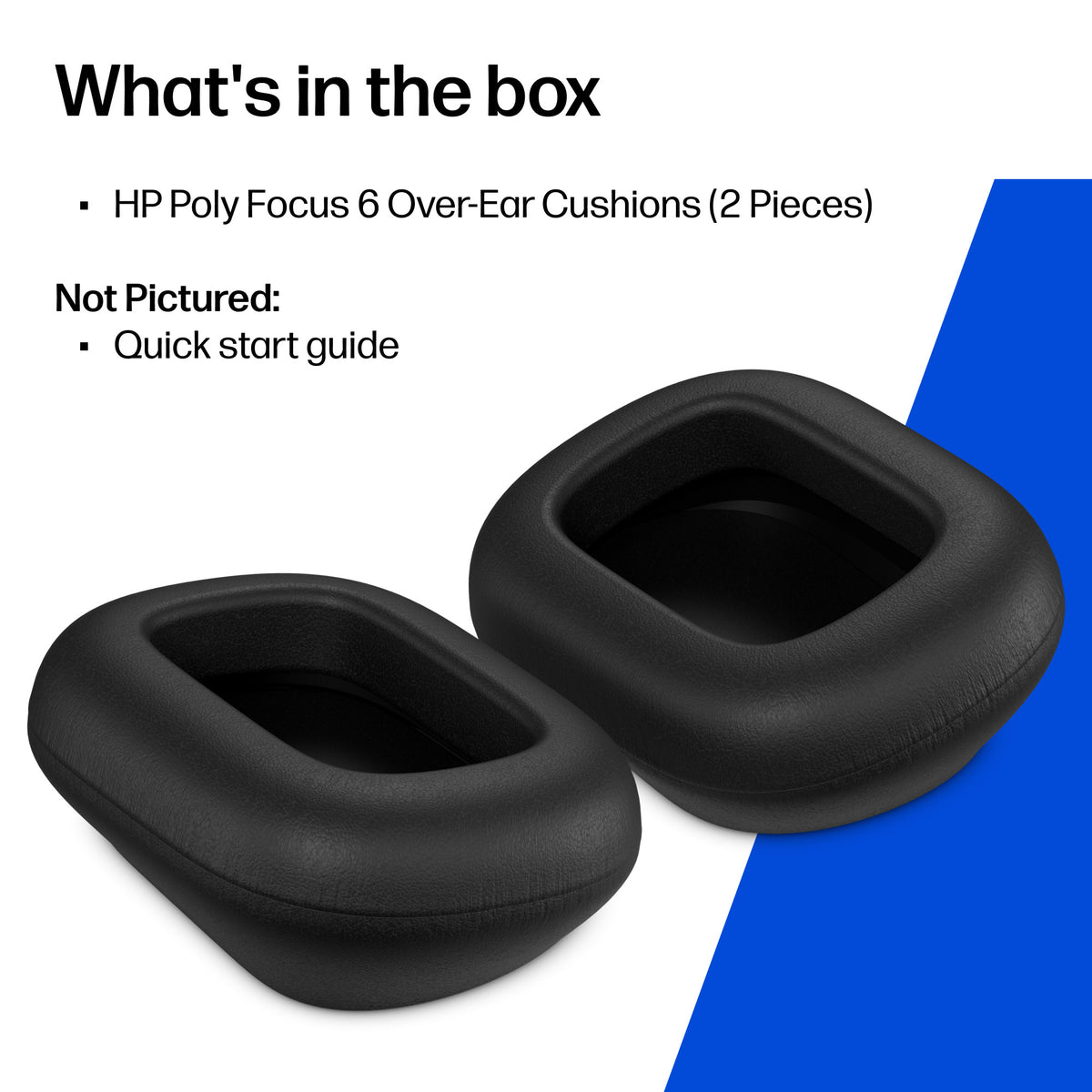 HP Poly Focus 6 Over-Ear Cushions (2 Pieces)
