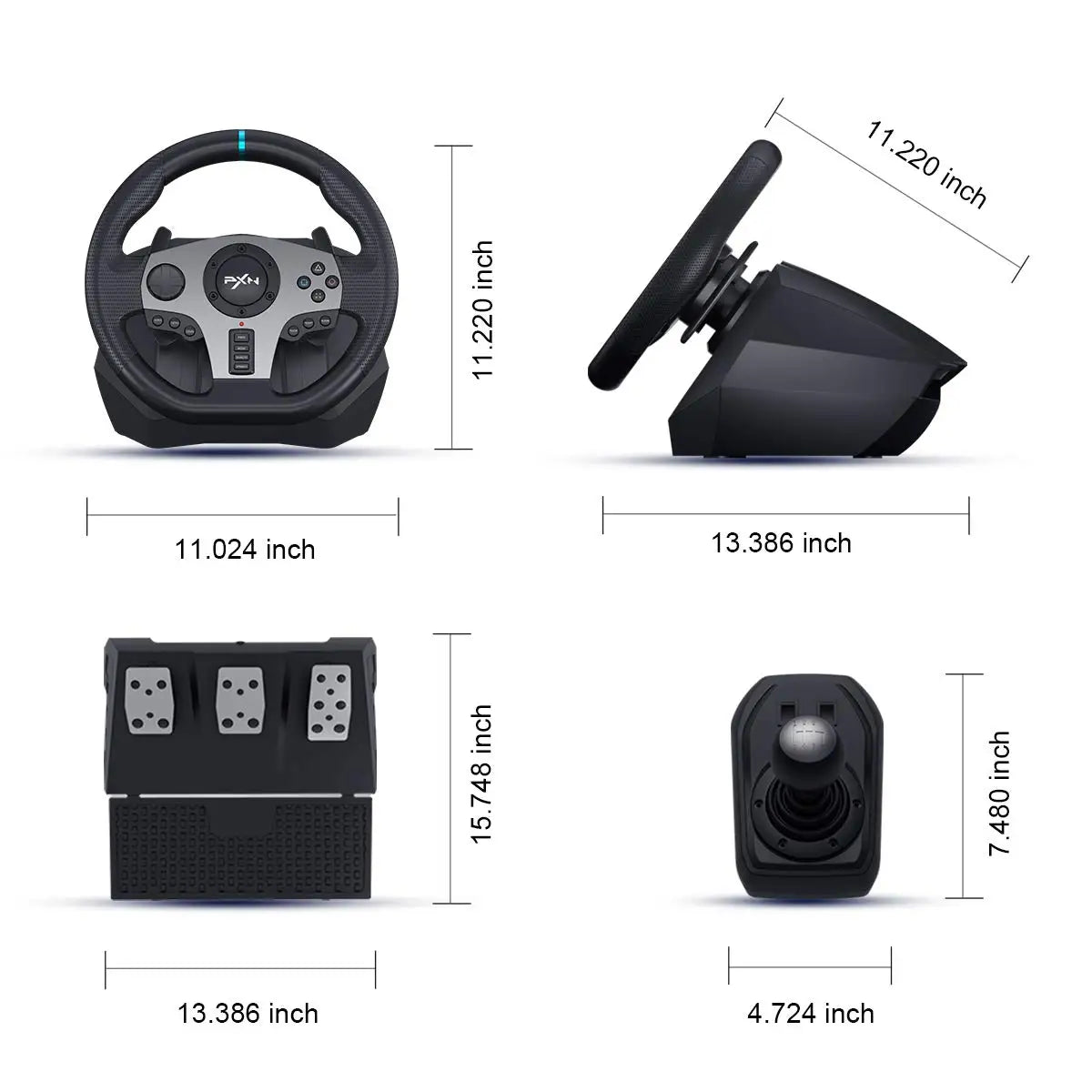 Volant PXN V9 — PC/PS4/PS3/Xbox