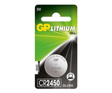 GP LITHIUM BUTTON CELL CR2450