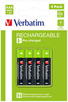 Verbatim RECHARGEABLE BATTERY AAA 4