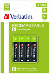 Verbatim RECHARGEABLE BATTERY AAA 4