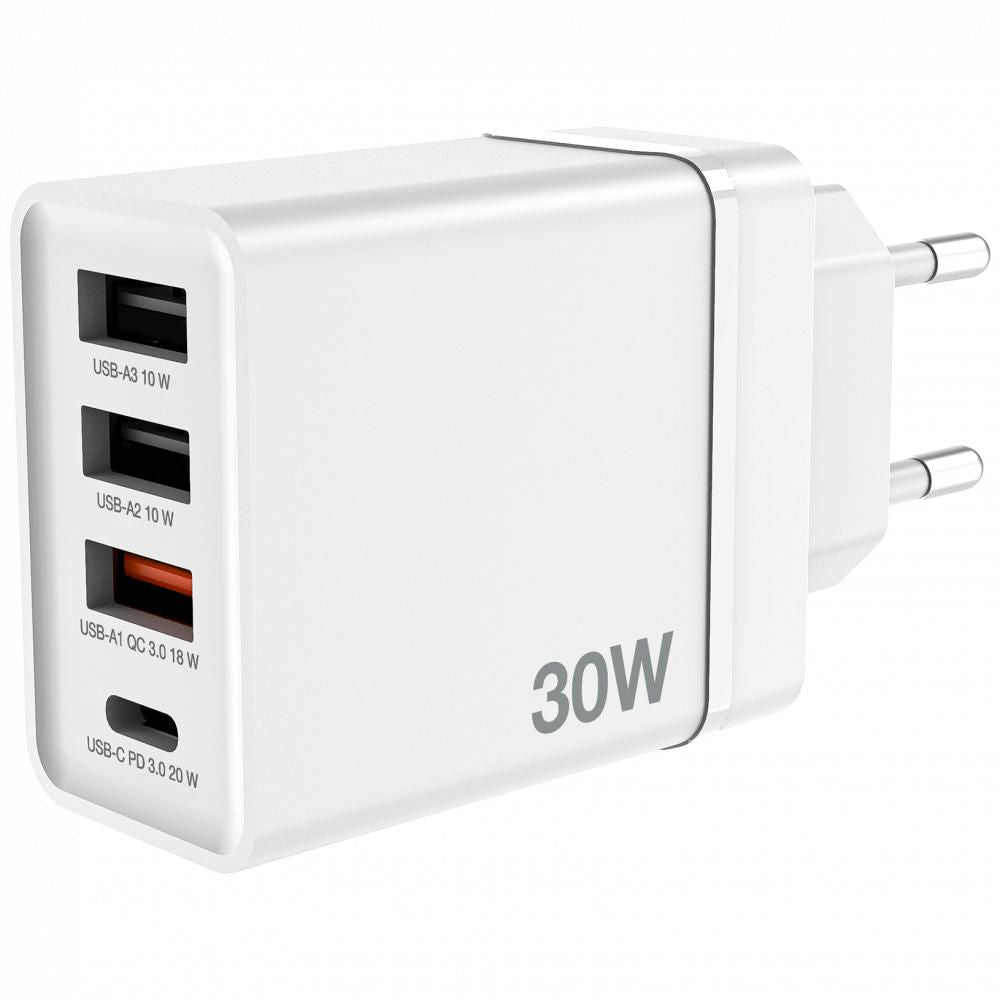 Verbatim USB Wall Charger 30W, White
