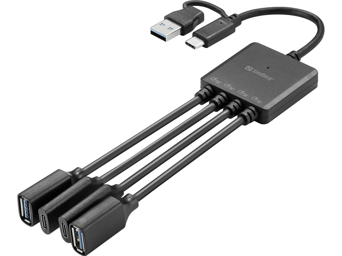 Sandberg USB-C/A to 2A+2C Splitter