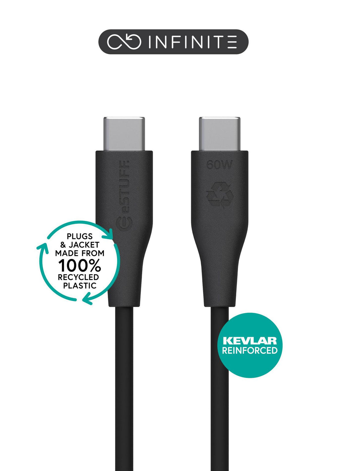 eSTUFF INFINITE (GRS) USB-C to USB-C