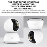 Xiaomi Caméra de sécurité domestique intelligente Mi PTZ 2K 360° Webcam 1296P 3 mégapixels Détection humaine IA Vision nocturne Webcam Version chinoise