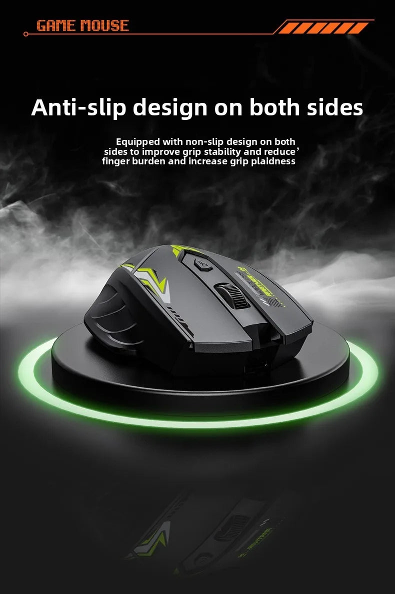 Souris Gaming Sans Fil Bluetooth 5.4 — Double Mode, Rechargeable, 1600 DPI
