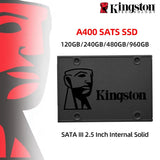 Kingston A400 SSD — 2.5", SATA III, 240GB/480GB/960GB