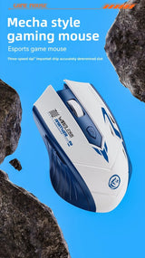 Souris Gaming Sans Fil Bluetooth 5.4 — Double Mode, Rechargeable, 1600 DPI