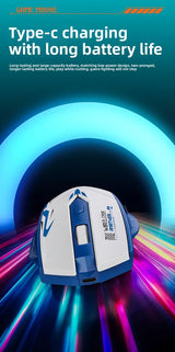 Souris Gaming Sans Fil Bluetooth 5.4 — Double Mode, Rechargeable, 1600 DPI