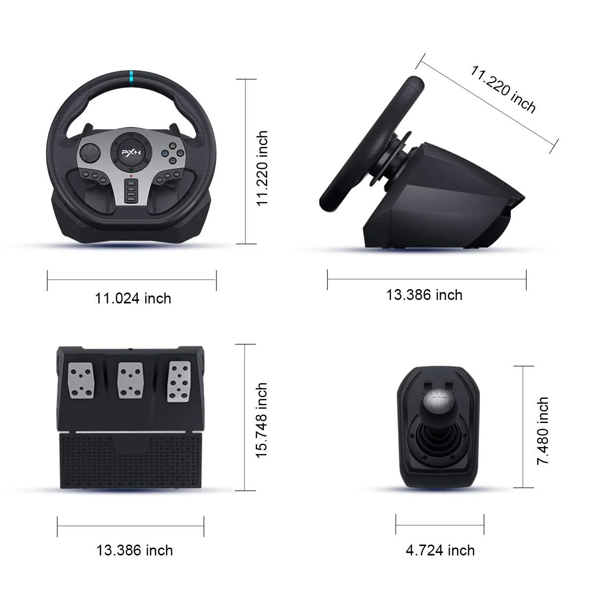 Volant PXN V9 — PC/PS4/PS3/Xbox