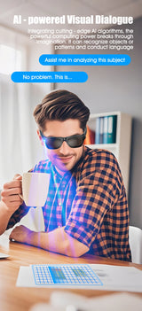 Xiaomi 4K HD AI lunettes intelligentes 800w Pixel caméra multifonctionnelle Bluetooth appel Assistant vocal lecteur de musique traduction intelligente 