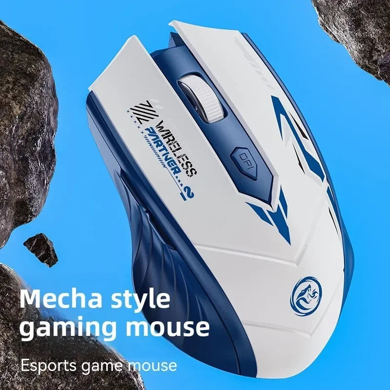 Souris Gaming Sans Fil Bluetooth 5.4 — Double Mode, Rechargeable, 1600 DPI