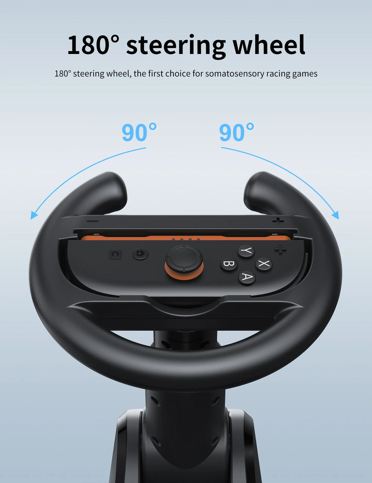 HONCAM support de roue de course universel pour Switch & Switch2 Joycon contrôleur de roue de jeu avec base à ventouse sécurisée pour accès NS2