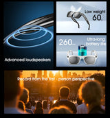 Xiaomi 4K HD AI lunettes intelligentes 800w Pixel caméra multifonctionnelle Bluetooth appel Assistant vocal lecteur de musique traduction intelligente 