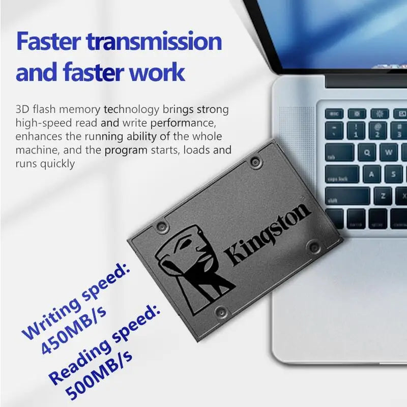 Kingston A400 SSD — 2.5", SATA III, 240GB/480GB/960GB