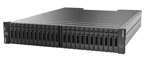Lenovo DS2200 SFF disk array 0 TB Rack (2U) Black, Stainless steel