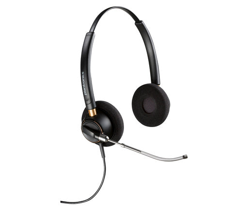 HP Poly EncorePro 520V Binaural Headset VoiceTube +Quick Disconnect