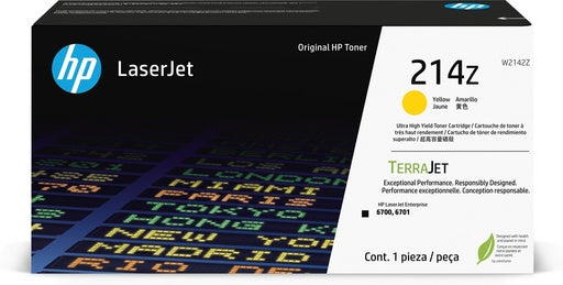 HP 214Z Ultra High Yield Yellow Original LaserJet Toner Cartridge
