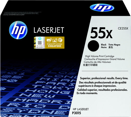 HP 55X High Yield Black Original LaserJet Toner Cartridge