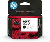 HP 653 Black Original Ink Advantage Cartridge