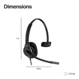 HP Poly Mission 415 Monaural USB Wired Headset Classic (Bulk)