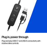 HP Poly Mission 815 Monaural USB Wired Headset (Bulk)