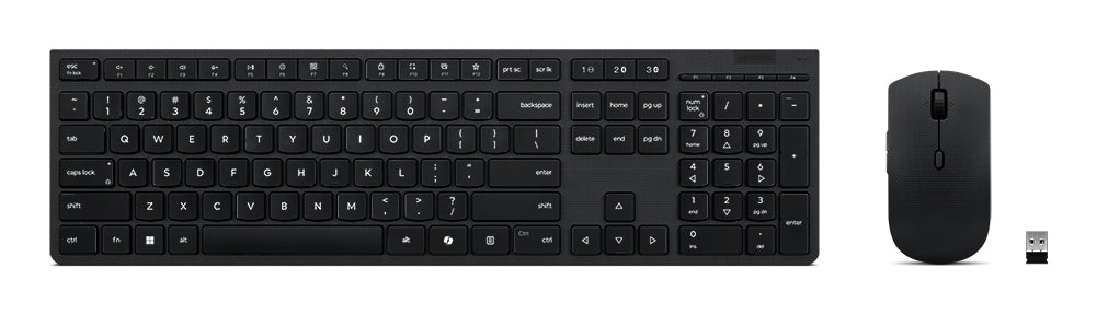 Lenovo 4X31R64346 keyboard Mouse included Home/Office RF Wireless + Bluetooth QWERTZ French, German, Swiss Grey