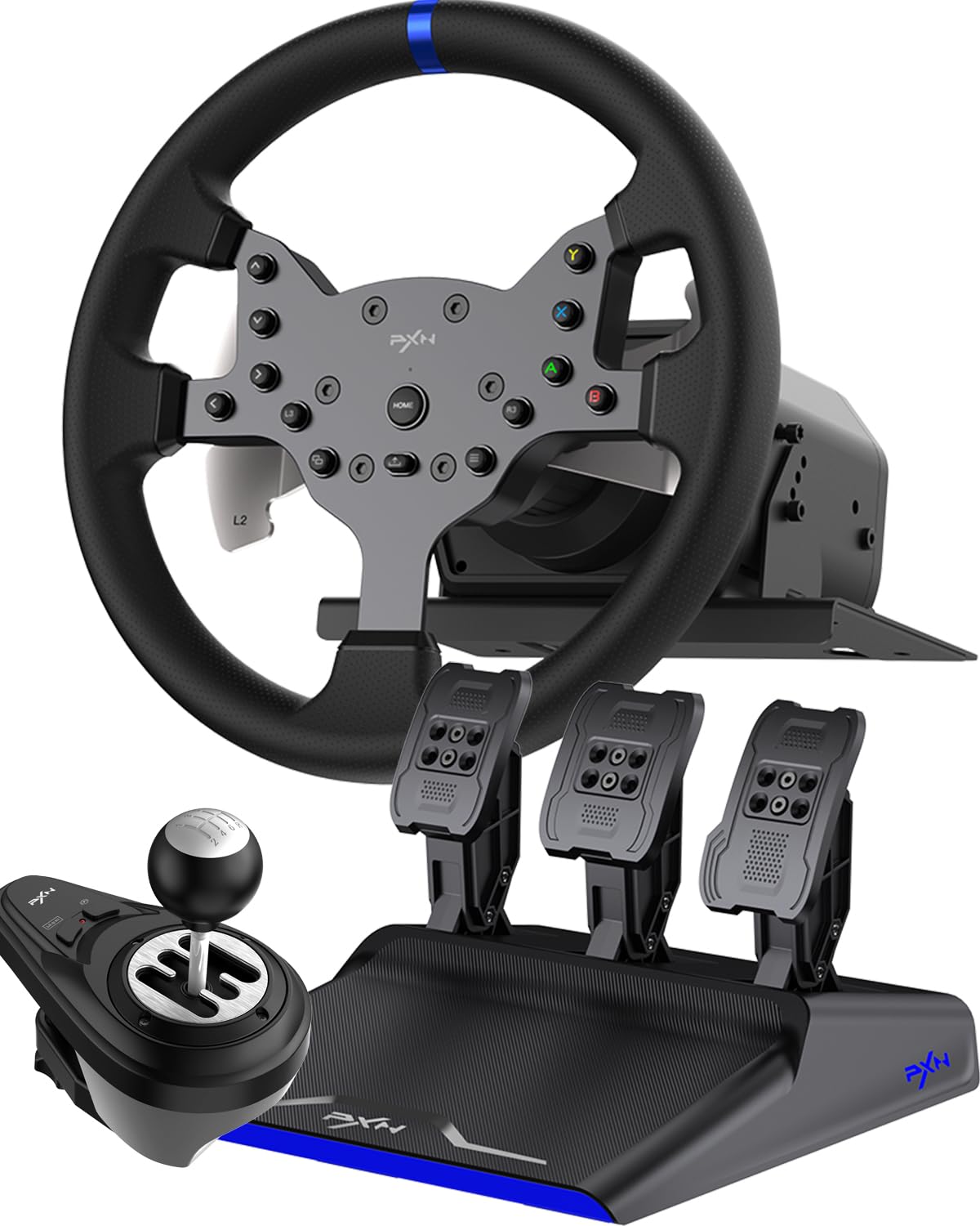 PXN V99 Racing Wheel — Force Feedback 3.2Nm, PC/Xbox/PS4