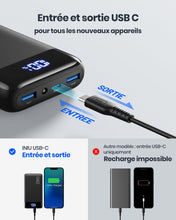 INIU Batterie Externe, 22.5W 20000mAh Power Bank Charge Rapide, Batterie Portable USB C Input & Output PD3.0 QC4.0 Power Bank Compatible avec iPhone 15 14 13 12 Pro Max Mini Plus Samsung iPad etc