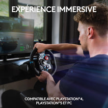 Logitech G29 Driving Volant de Course en Cuir avec Pédales, Retour de Force Réaliste, Palettes Volant en Acier Inoxydable, Rotation à 900°, Prise EU, PS5, PS4, PC, Mac - Noir