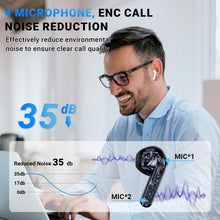 Ecouteurs Bluetooth sans Fil, Godyse Oreillette Bluetooth 5.4 avec 4 ENC Réduction Antibruit Mic IPX6 Étanche HiFi Son Stéréo Contrôle Tactile 42 Heures Durée Écouteurs sans Fil pour iOS Android Blanc