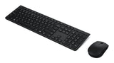 Lenovo 4X31R64346 keyboard Mouse included Home/Office RF Wireless + Bluetooth QWERTZ French, German, Swiss Grey