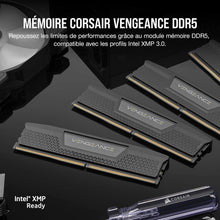 CORSAIR Vengeance DDR5 RAM 32Go (2x16Go) Jusqu'à 6000MHz CL30 Intel XMP 3.0 Mémoire pour Ordinateur de Bureau - Noir (CMK32GX5M2B6000C30)